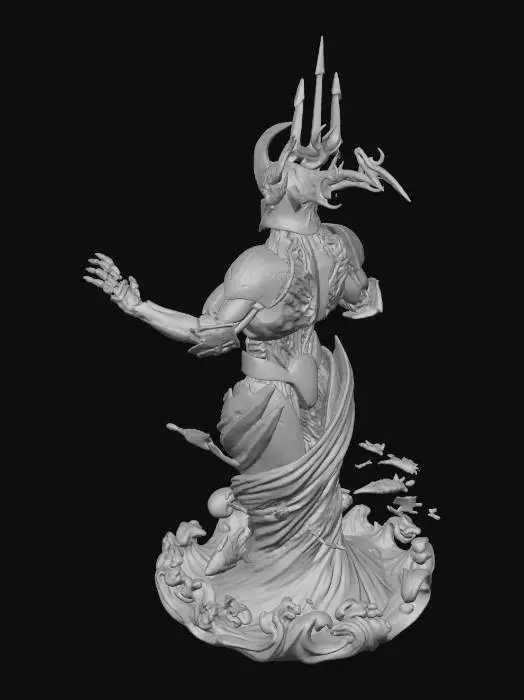 3D model for Aquatic Cyber Warlord