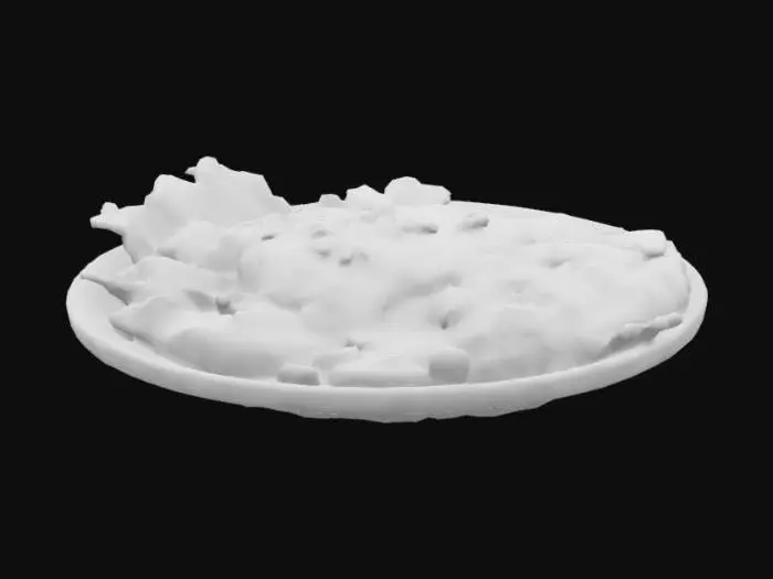 3D model for Spicy Chicken Rice Plate
