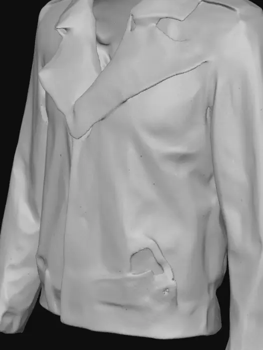 3D model for Black Leather Biker Schott Perfecto Motorcycle Jacket