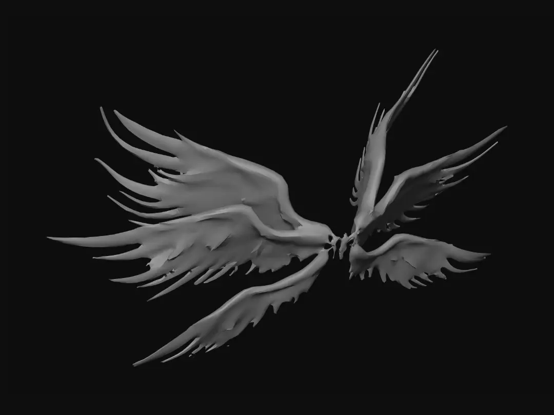 3D model for Azure Lightning Wings
