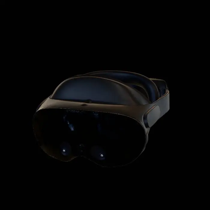 3D model for Sleek Black VR Headset