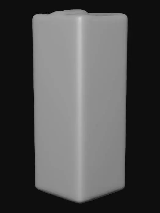 3D model for cardboard boxing that houses 24 cans of soda the box is colored red and white, like coca-cola, with a logo on the top of box, the bottom of box is white the measurements of the box  8 inches long, 9 inches wide, 7inches high