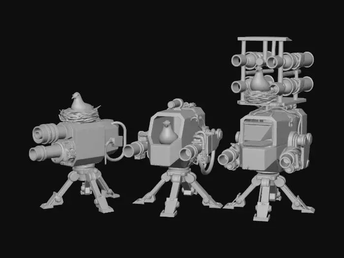 3D model for Peaceful Turrets
