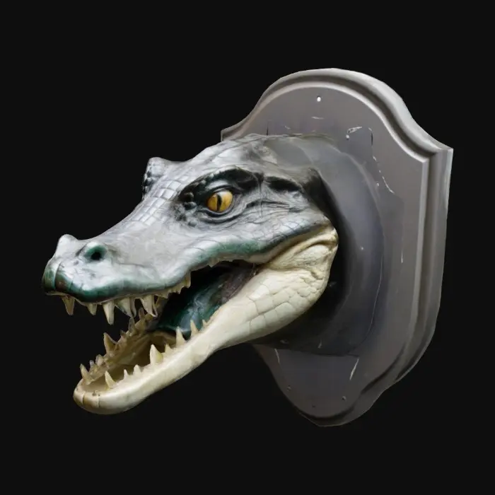 3D model for An alligator head wall mount 