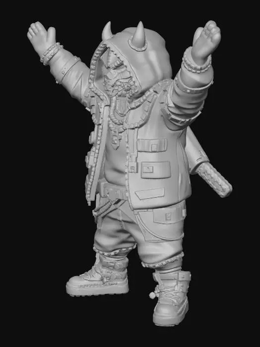 3D model for Demon Warrior Unleashed