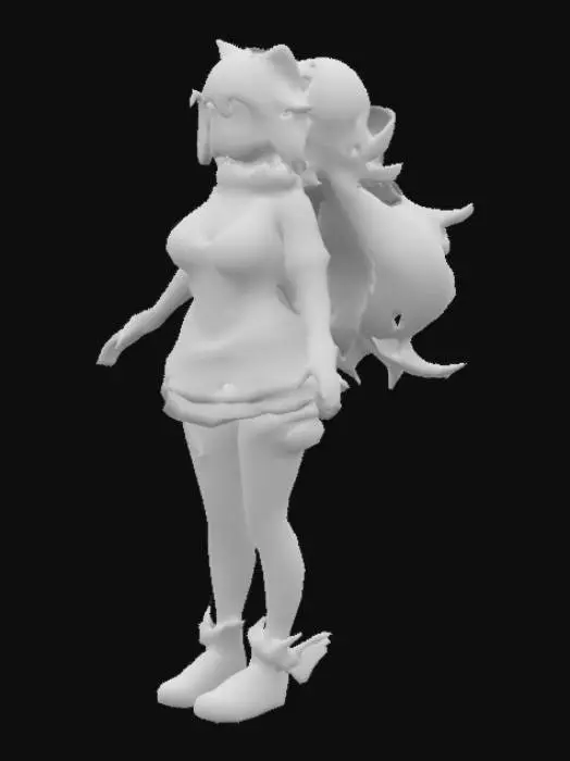 3D model for Pink Cat Character