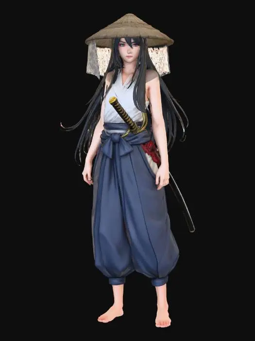 3D model for Warrior in the Zen Garden