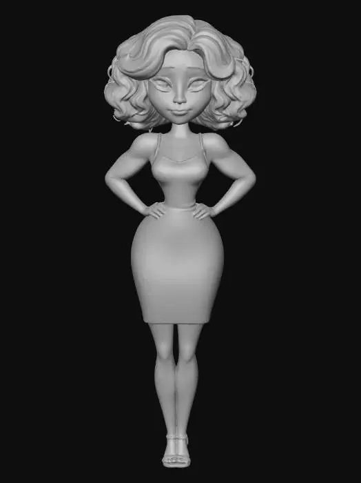3D model for Redhead Pixar Mom