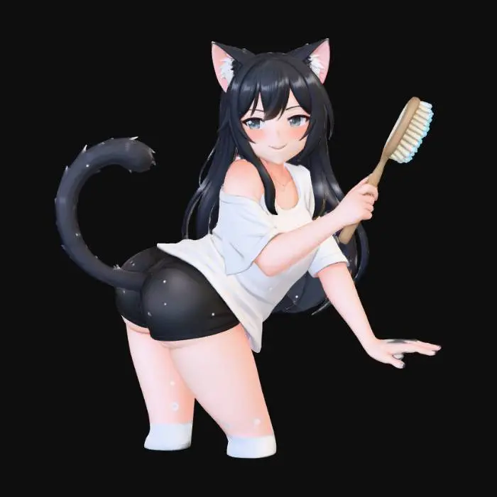 3D model for Bath Time Whiskers