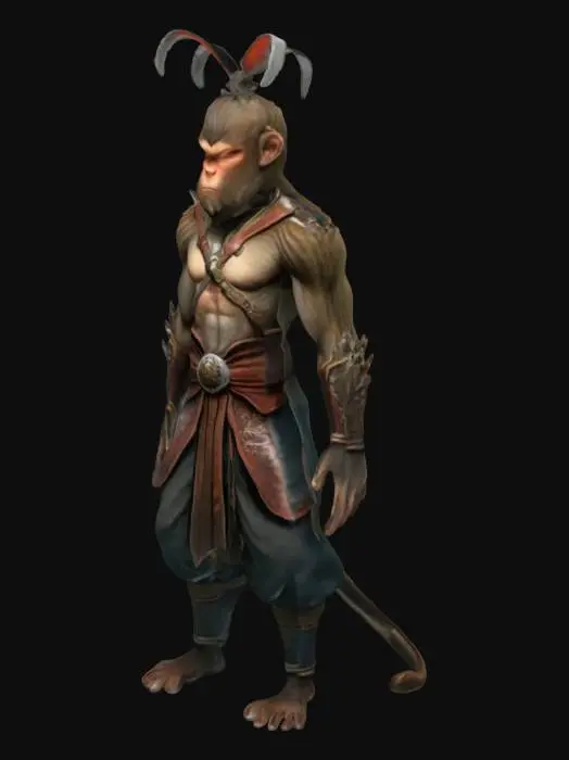 3D model for Monkey Warrior