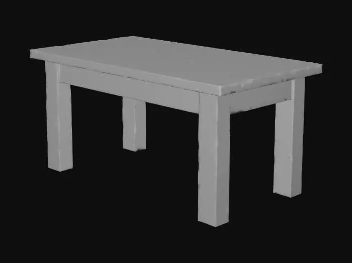 3D model for Generate a highly detailed 3D model of a miniature wooden table.
- Scale: 1:12 (dollhouse scale)
- Shape: Rectangular top with smooth edges
- Legs: Four straight cylindrical legs
- Material: Polished oak wood texture
- Output: .obj or .stl format