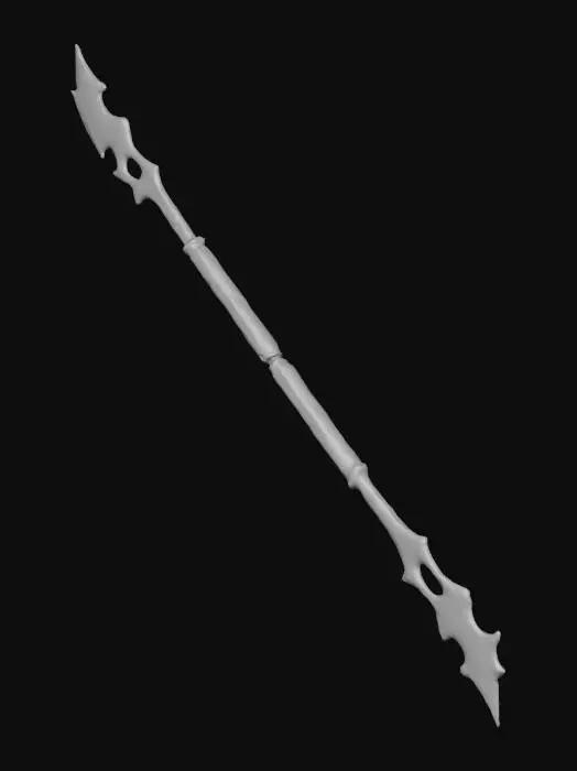 3D model for Double-Bladed Staff