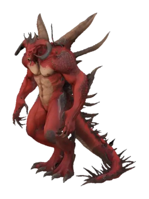 diablo 3D model, vytvořený pomocí AI