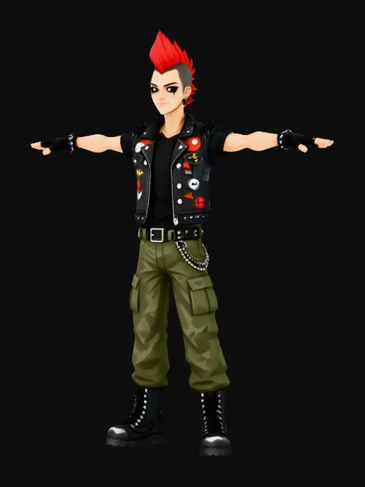 3D model for Punk's Not Dead