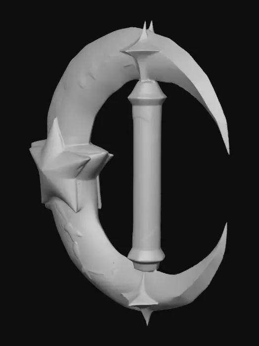 3D model for Starry Crescent Dagger