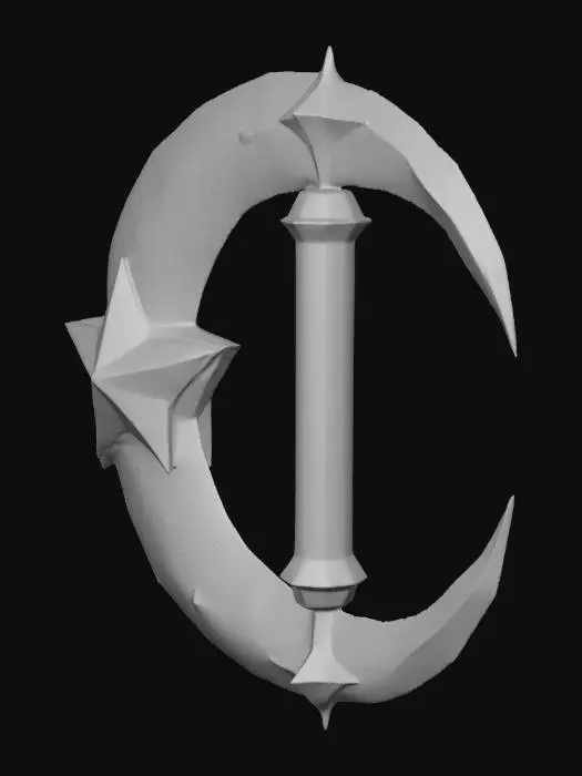 3D model for Celestial Crescent Scepter