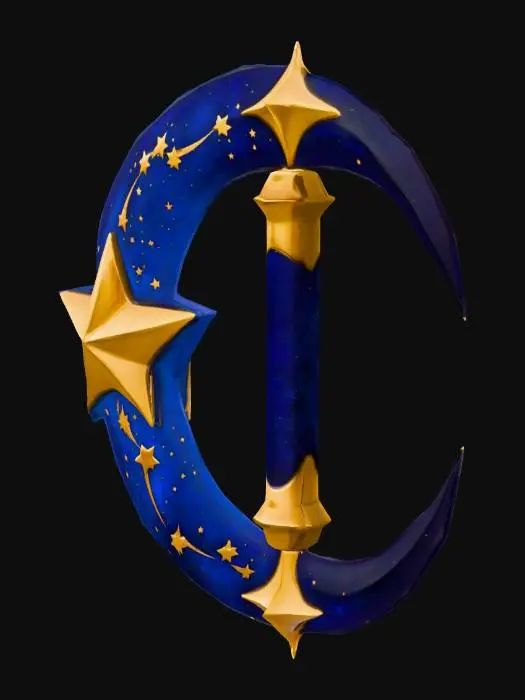 3D model for Celestial Crescent Scepter
