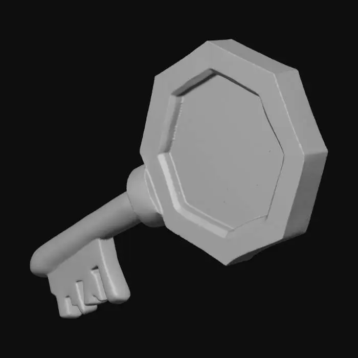 3D model for Snowflake Key