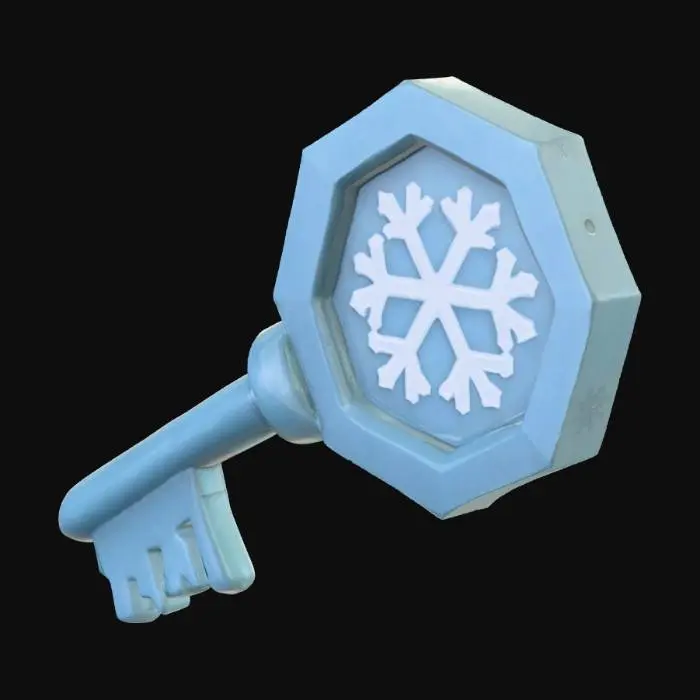 3D model for Snowflake Key