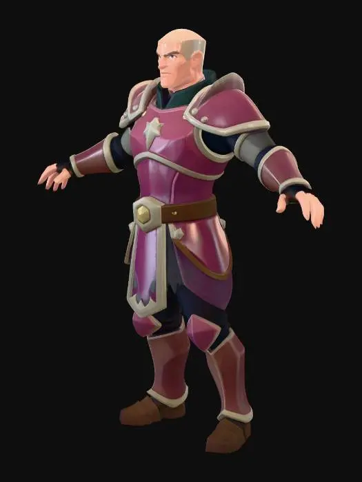 3D model for Crimson Star Knight