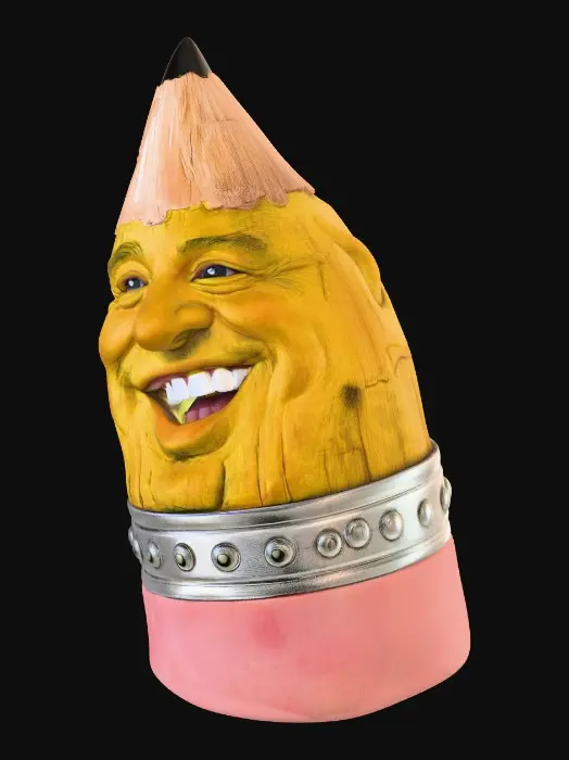 3D model for Grinning Pencil