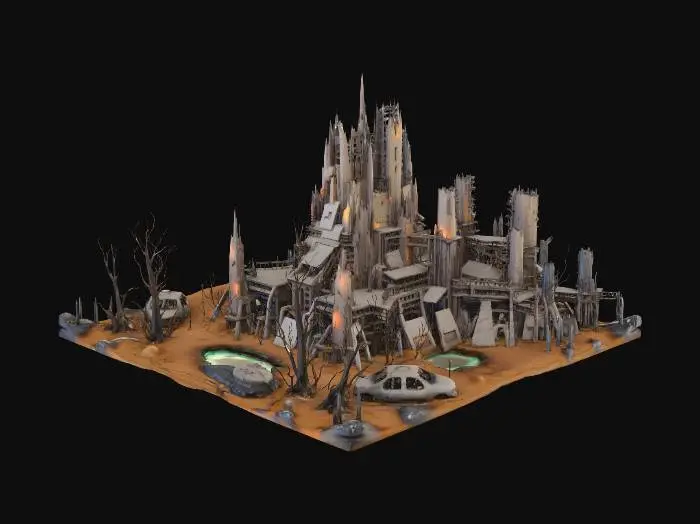 3D model for Post-Apocalyptic Shelter