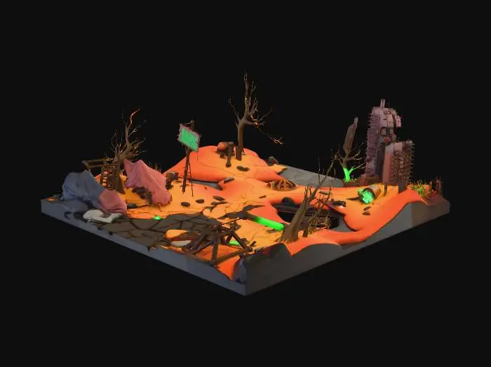 3D model for Toxic Haven