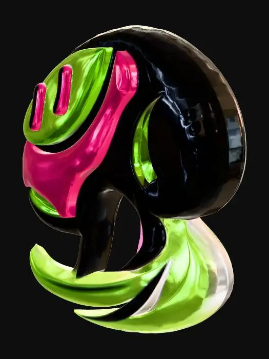 3D model for MESHY LOGO