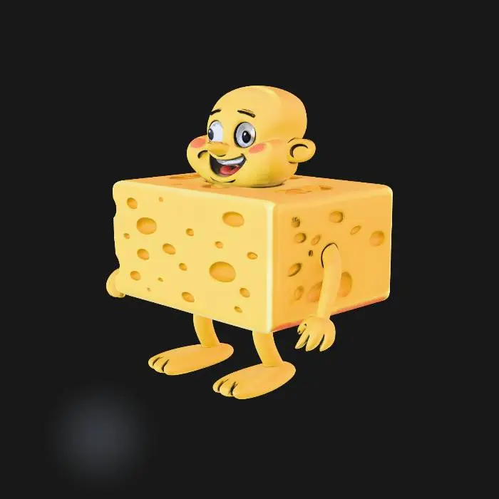 3D model for The Cheese Person