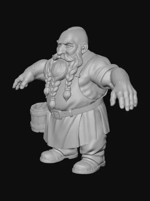 3D model for Grumblebeard the Smith
