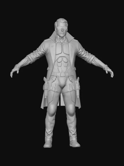 3D model for Cyberpunk Agent