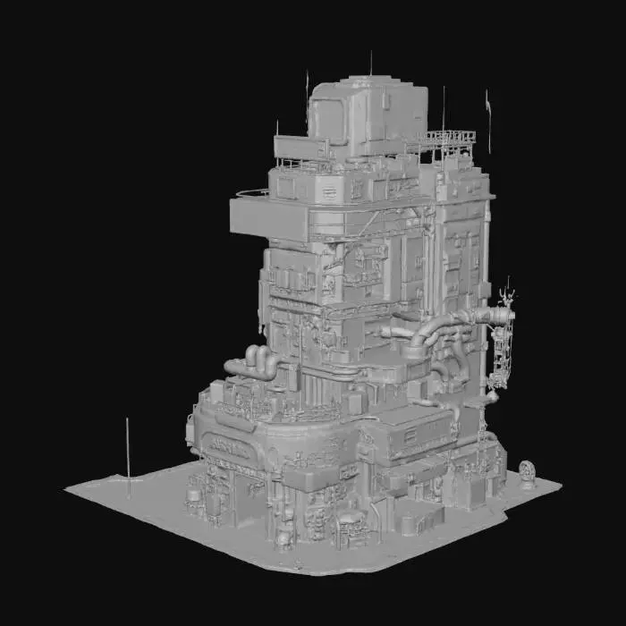 3D model for Cyberpunk Cornerstore