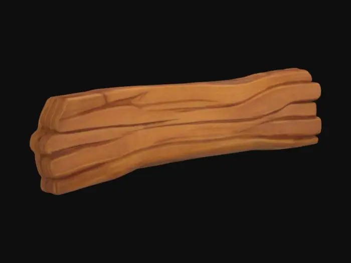 3D model for Wooden Plank