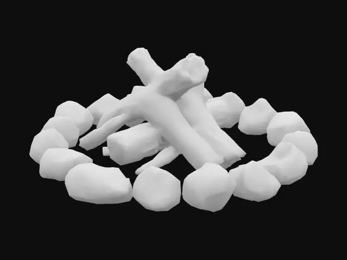 3D model for Campfire Setup
