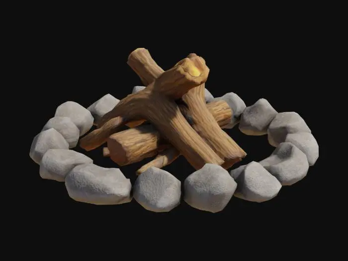 3D model for Campfire Setup