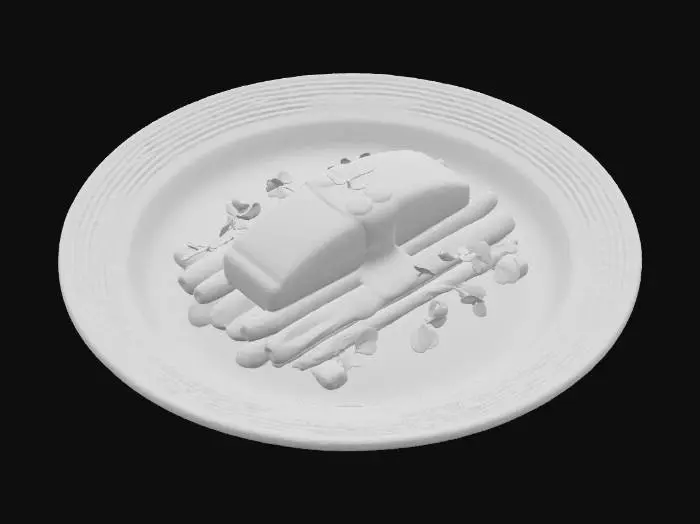 3D model for Salmon Elegance, #food#, 
