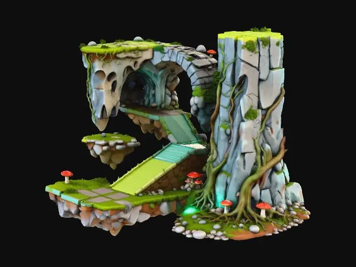 3D model for #Thanksgiving#, Margini (left/right)
Outside corners (sus/jos, stânga/dreapta)
Inside corners
Muchii verticale
Muchii diagonale (slopes)
Platforme rupte
Platforme suspendate
Varianta groasă / înaltă / foarte înaltă
Variante cu tunel / arcadă erodată
Detalii: rădăcini, pietre, ciuperci integratePlatformă XL (înaltă, foarte înaltă)pentru zone verticale, căderi, peșteriArcadă sculptată în teren
mega utilă pentru tranziții de nivel
Rampă / Slope completă pentru zone netede, nu doar diagonale miciVarianta „floating double”două bucăți unite, super cinematic
Detalii în sol: rădăcini, ciuperci, pietre, glowridică tot tilesetul la next level
Rock face vertical pentru platforme mari tip munte HD
HEX: #7CFF6A
HEX: #4EDB4F
HEX: #2E8A3A
HEX: #32F6DD
HEX: #C17A47
HEX: #9A5D36
HEX: #A6482E
HEX: #4A2A1A