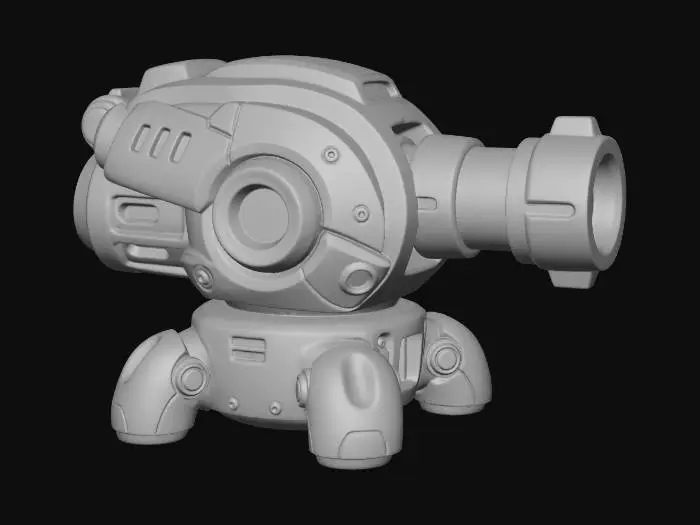 3D model for Blaze Turret