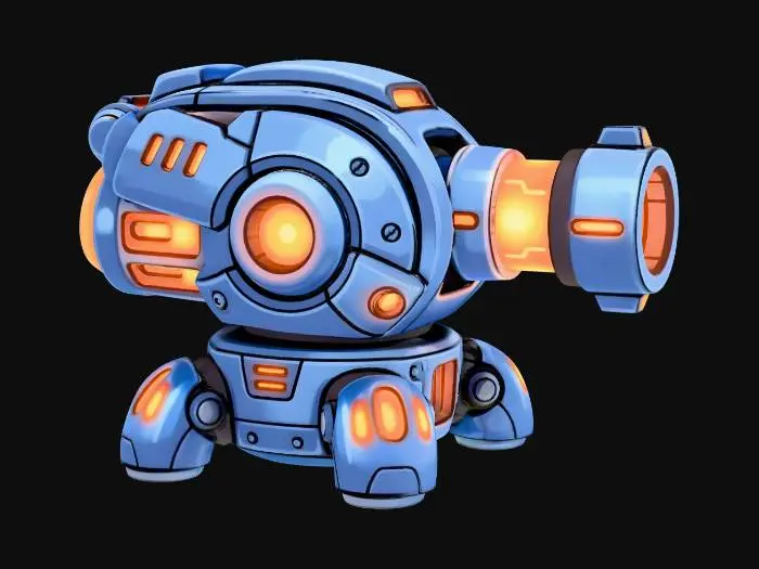 3D model for Blaze Turret
