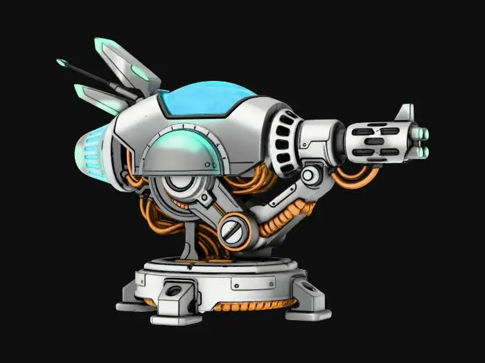 3D model for Plasma Turret MK III