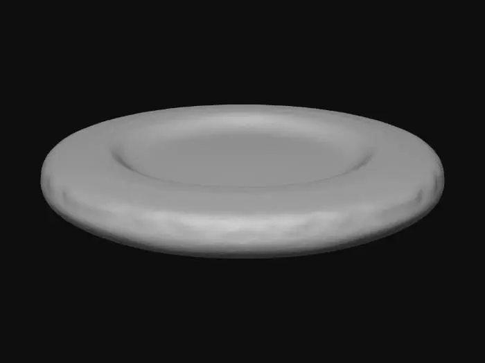 3D model for blue glass Frisbee