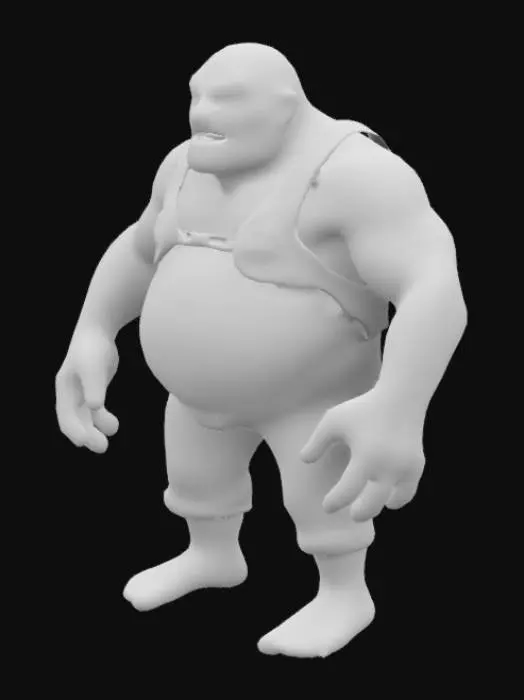 3D model for Fat Zombie