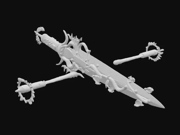 3D model for Jewel-Encrusted Sword