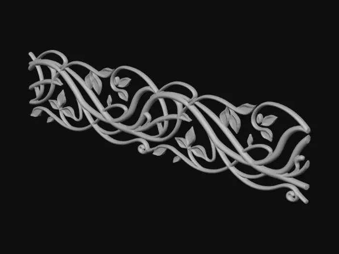 3D model for Golden Vines Ornament