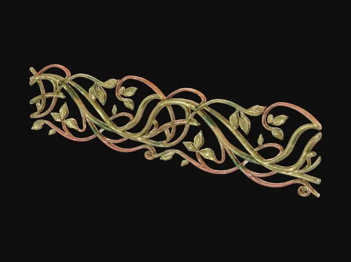 3D model for Golden Vines Ornament