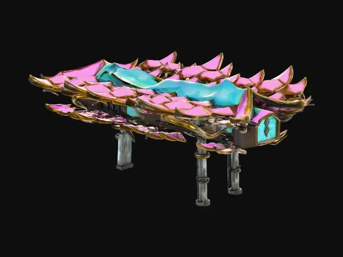 3D model for Crystalline Bloom Platform