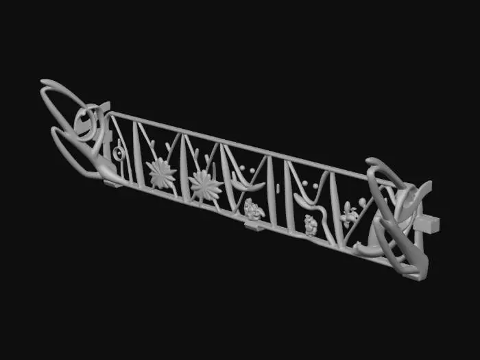 3D model for Floral Ironwork Design