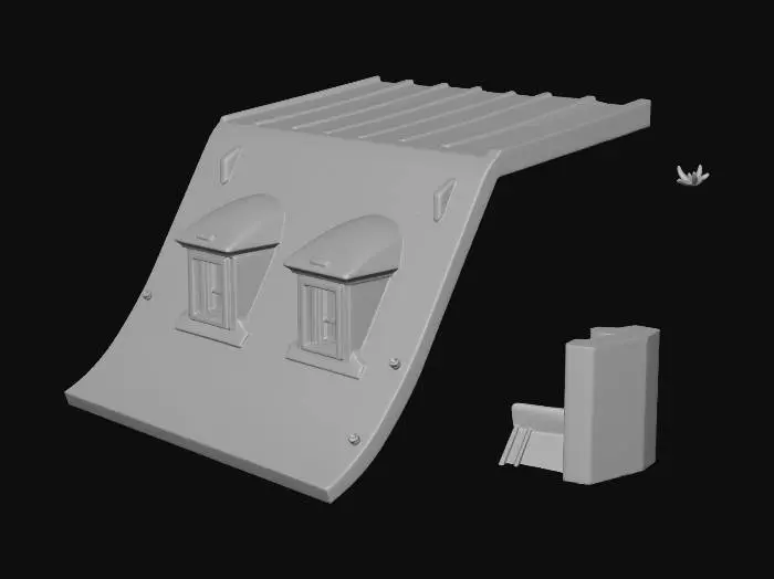 3D model for Whimsical Roofscape