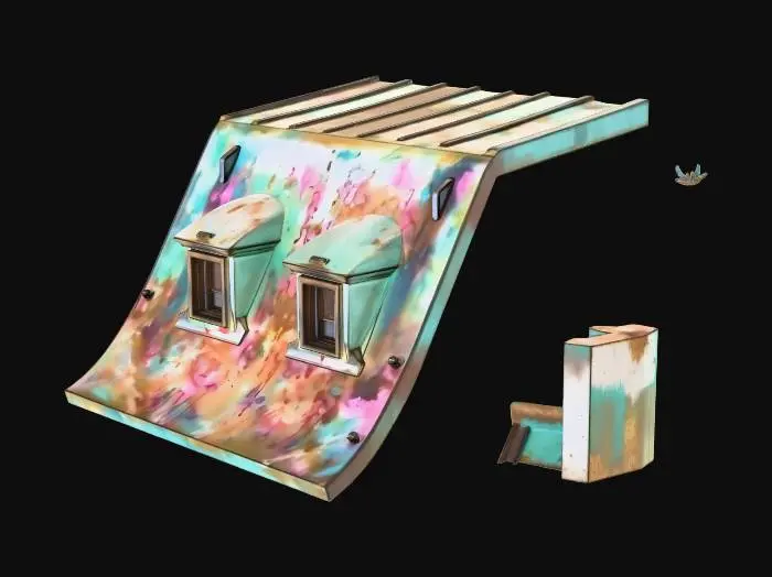 3D model for Whimsical Roofscape