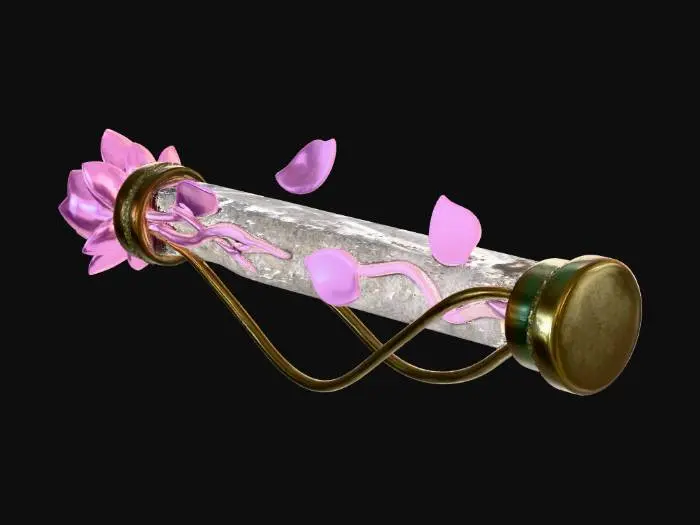 3D model for Enchanted Blossom Vial